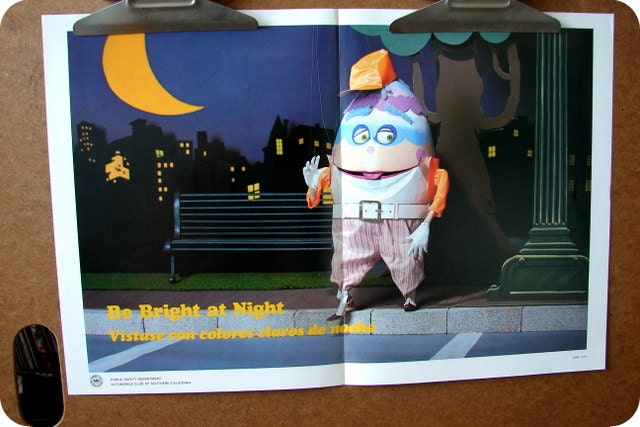 1979 Public Safety Poster, "Be Bright At Night", Bilingual