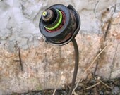 Found Object Flower Art - Industrial Garden Decor - Steampunk Flower