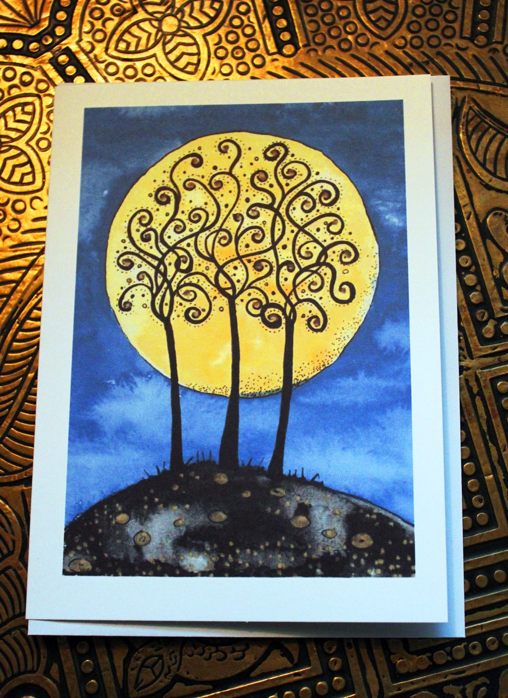 Trees by Moonlight card