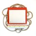 SCHOONER: mail holder nautical red chevron wall mount