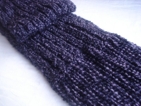 Gothic Purple Sweetgirl & Co. Signature Knit Scarf