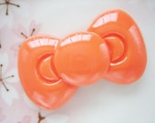1pc - LL Orange Kitty Bow Decoden Cabochon (58x34mm) BL10008