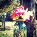Mason Jar Wedding Decorations Hanging Mason Jar Twine Covered Lids Reception Decorations Country Spring Wedding Set of 10