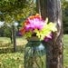 Mason Jar Wedding Decorations Hanging Mason Jar Twine Covered Lids Reception Decorations Country Spring Wedding Set of 10