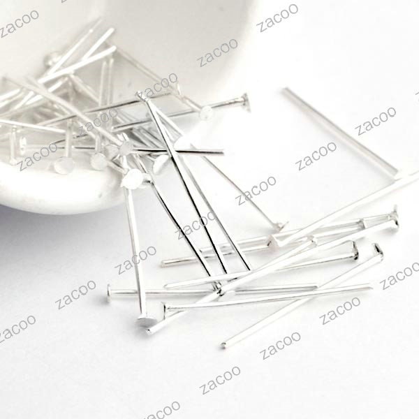 320 approx Silver Plated headpins head pin 22mm HP0010