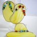 Flip Flop Hat Stained Glass Suncatcher Ensemble handmade
