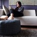 24" Ottoman Pouf Floor Pillow P Kaufmann Soho Pool