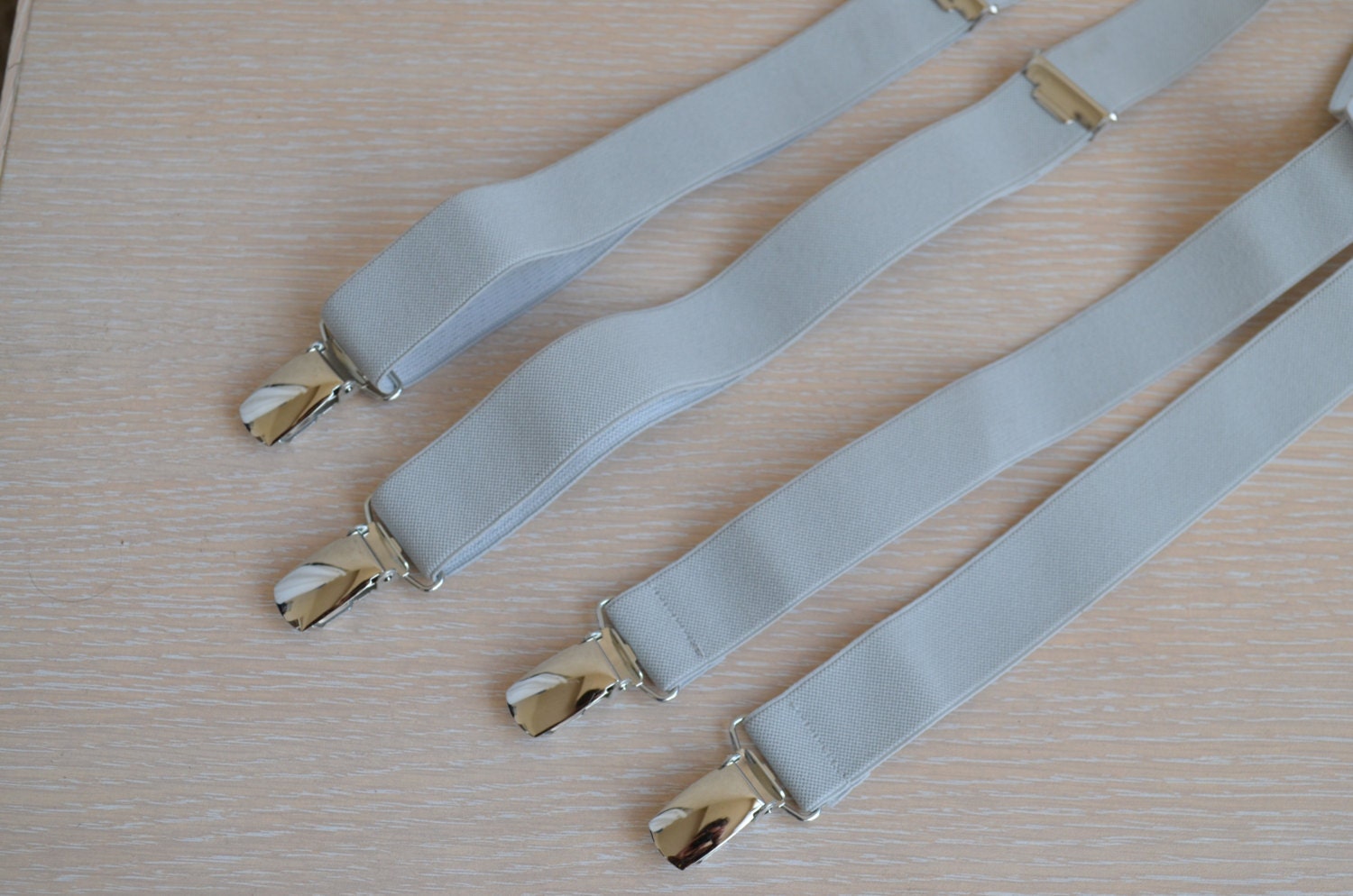 Vintage 80s GREY Mens Runner and Trouser Braces