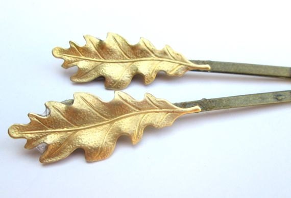 Bridal Gold Leaf Hairpins Accessories Bridesmaids Hair Clips Leaf Bobby Pin Wedding Hairpieces Teen