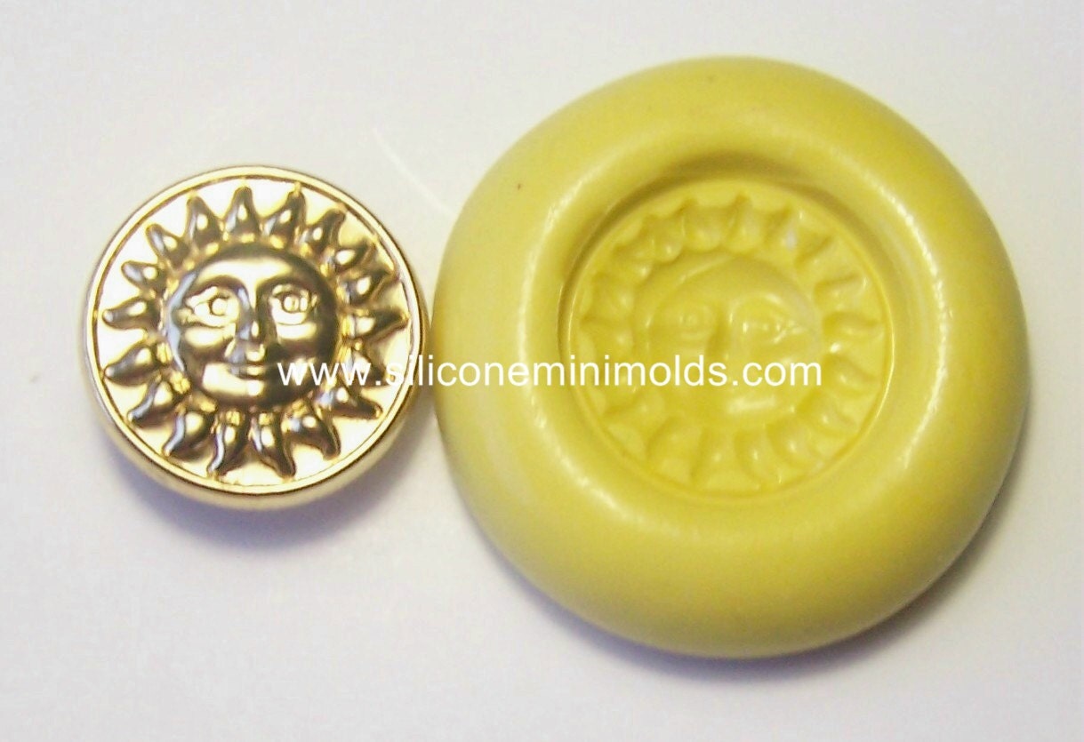 Sun mold 6 - silicone mold, craft mold, porcelain mold, jewelry mold, food mold, pop up mold, clays mold, flexible mold