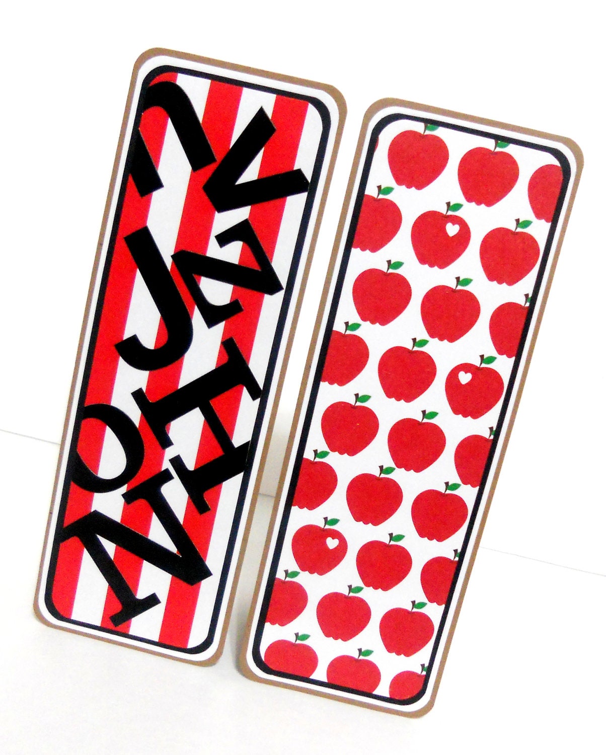 School Bookmarks  Set of 2- approx. 2 1/2 x 7 inches