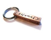 Copper 4 sided Hand Stamped Key Chain- "I solemnly swear that I am up to no good"