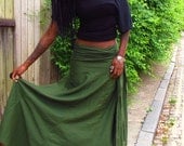 Anahata - OOAK Bohemian ruched draped skirt