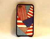 Patri-ART-tic, iphone 4/4s case, cover, one-of-a-kind, art, red, white, and blue, patriotic, american flag, Olympics, team USA