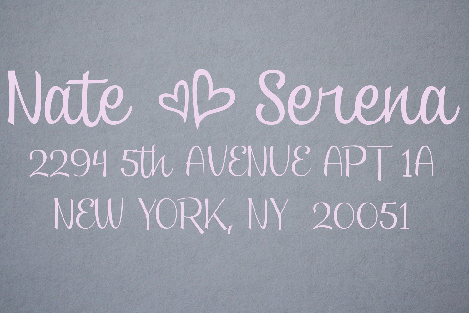 Address Stamp Girly Custom Address Stamp