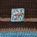 Brown Natural Organic Alpaca Stoneware Button Cosmetic Pouch Bag Purse Clutch for Nature Lovers