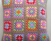 the traditional granny square cushion cover / pillow cover