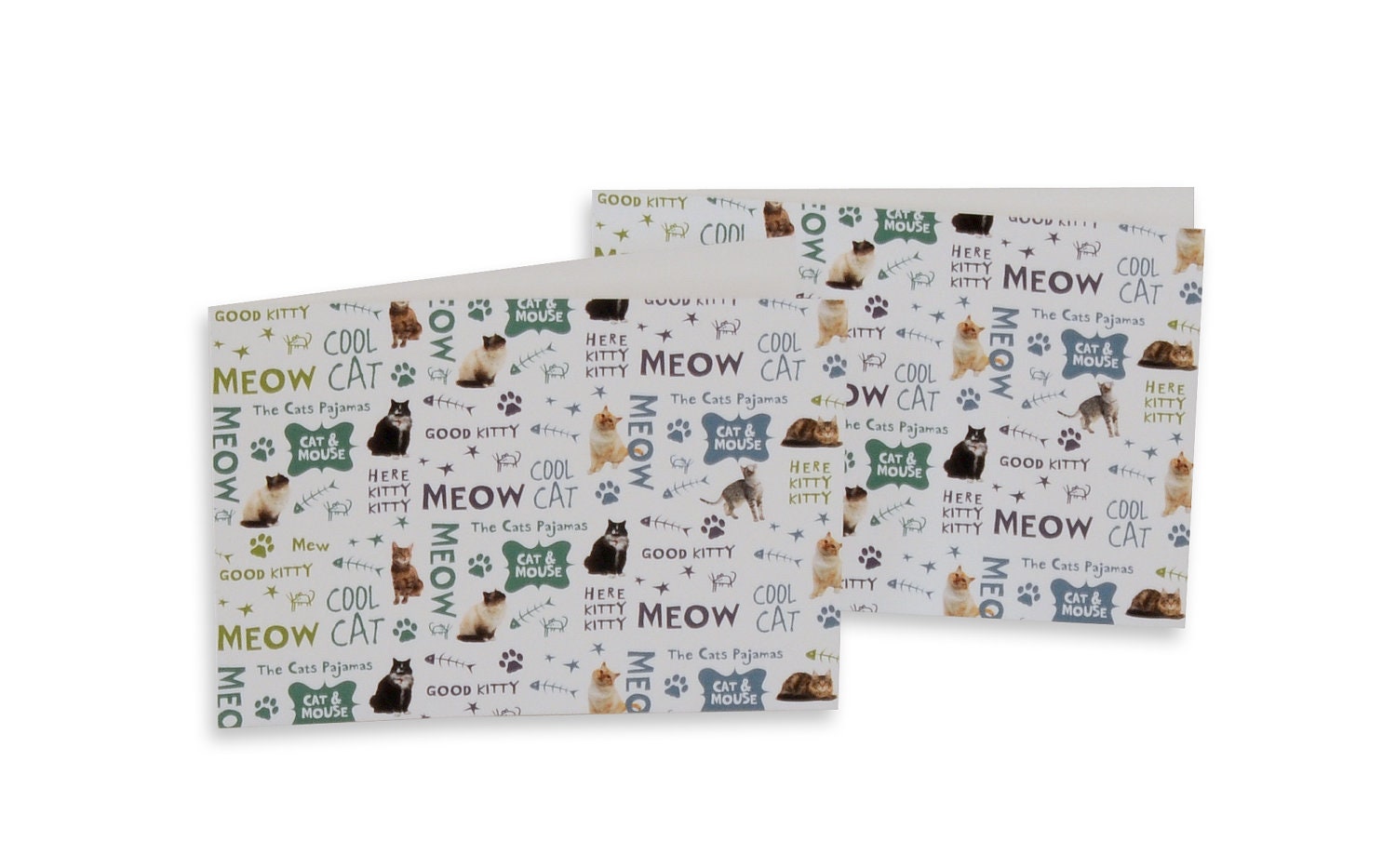 Cat photo greeting card