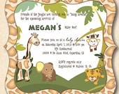 Friends of the Jungle Party Invitation