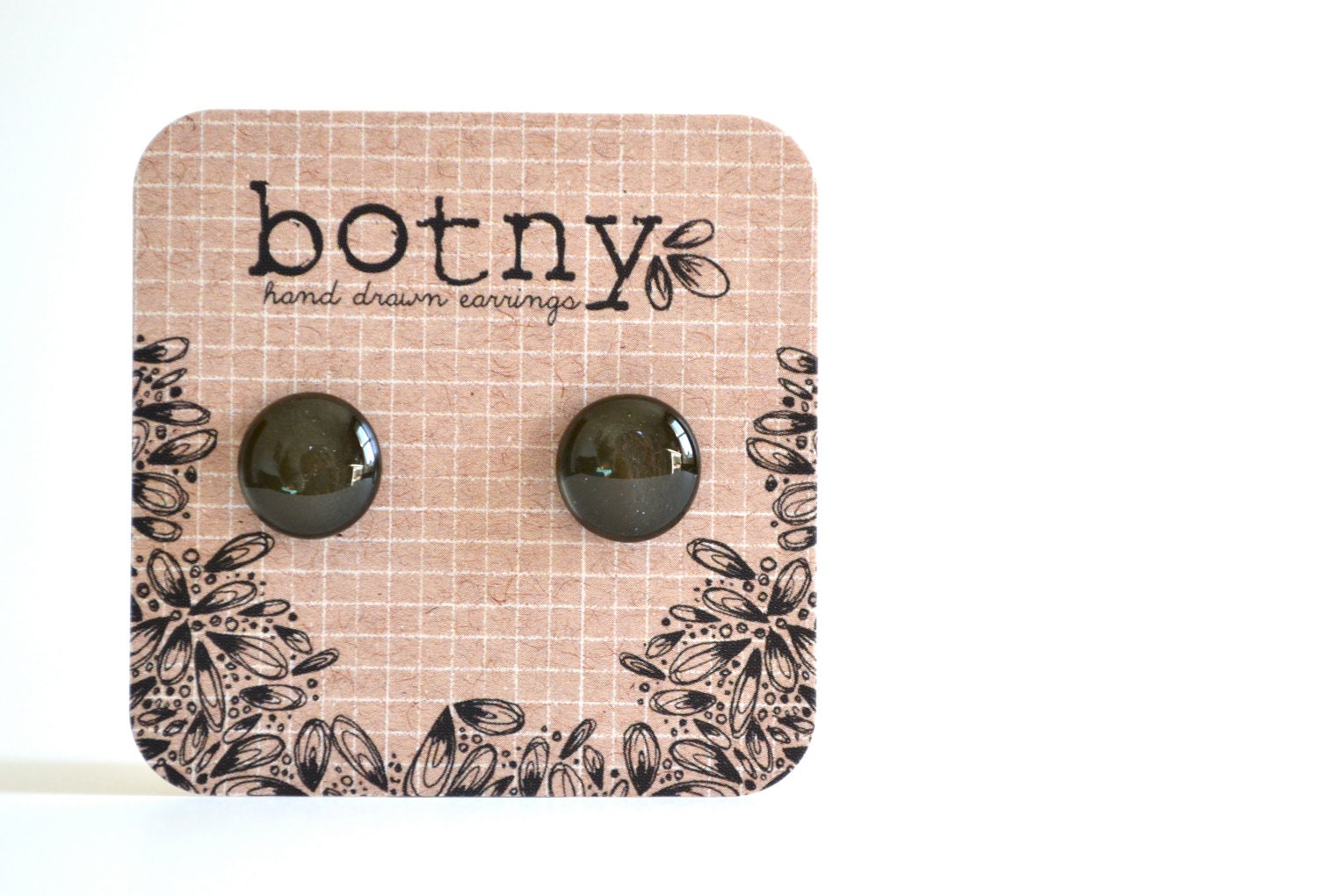 Deep Dark Espresso Brook Earrings