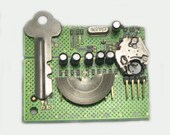 Recycled Circuit Board Jewelry, circuit board brooch, eco friendly, computer, geek, geekery, upcycled, repurposed, steam punk