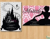 Printable Disney Princess Shilouette Invite