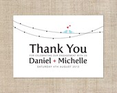 Printable DIY Engagement Thank you Card Custom - Love on a Wire Il_170x135