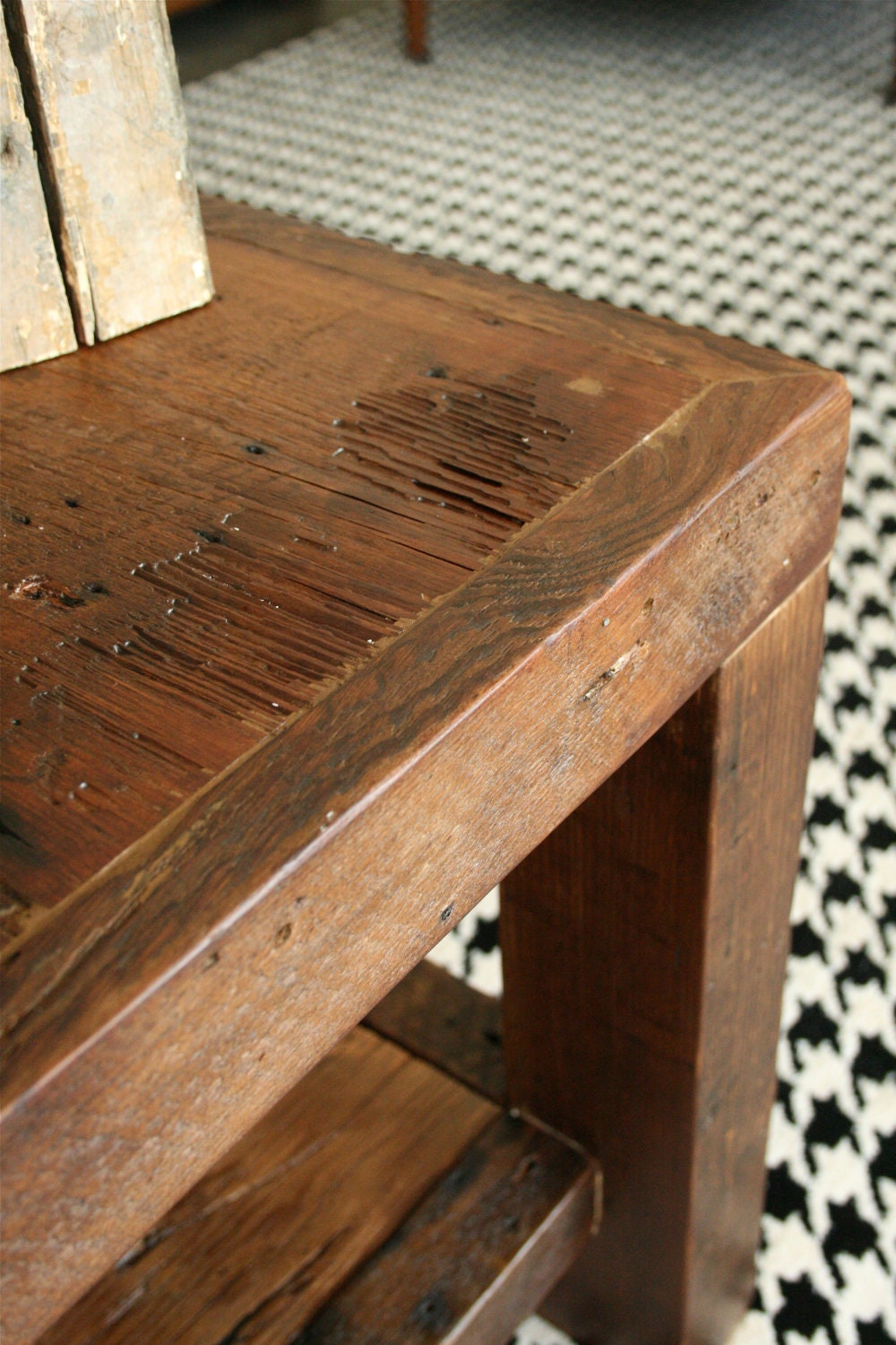 The Rustic Coffee Table Made From New Orleans Barge Board