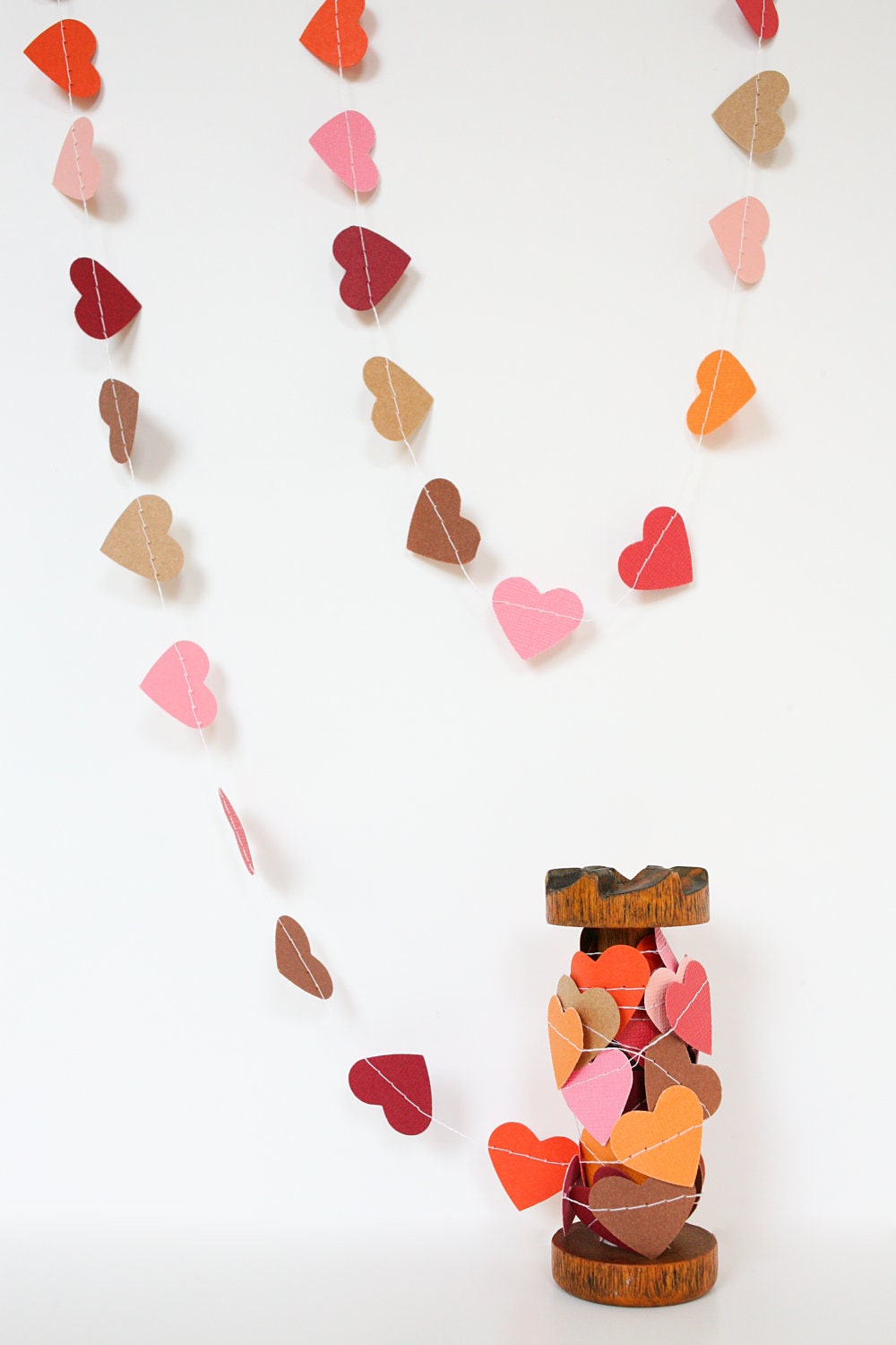 Paper Garland - Hearts - Autumn Love