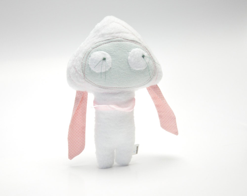 handmade plush, Uszatka, stuffed animal, toy for children