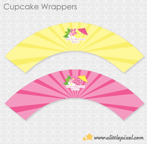 Lemonade Party Cupcake Wrappers - Personalized Printable Il_170x135