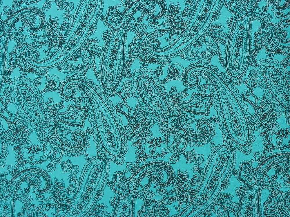 Green Paisley Fabric