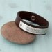 Latitude Longitude Bracelet - Personalized Leather Bracelet - GPS Coordinates Location Bracelet