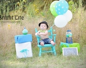 Jumbo Fake Cupcake Boys First 1st Birthday Photo Prop ,  Number 1 One Candle, Picture Props, Boy Birthday Party Decor, Keepsake