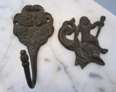 Vintage Brass Wall Hooks