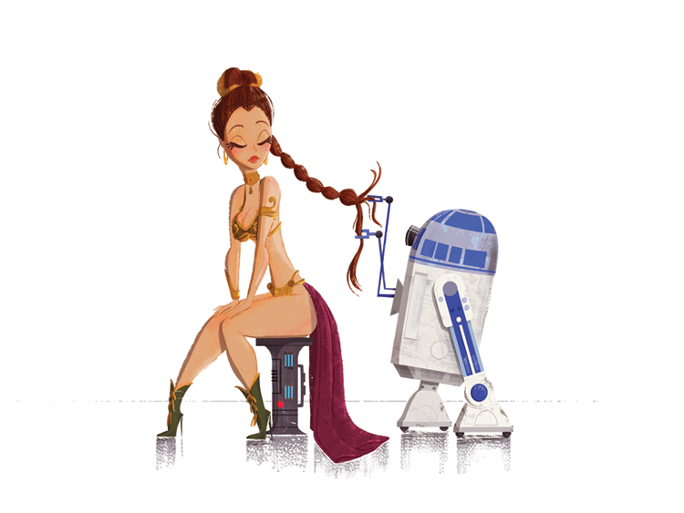 Star Wars: Princess Leia & R2D2