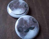 Moonface Button Pack - 1 1/4 Inch Pinback Buttons