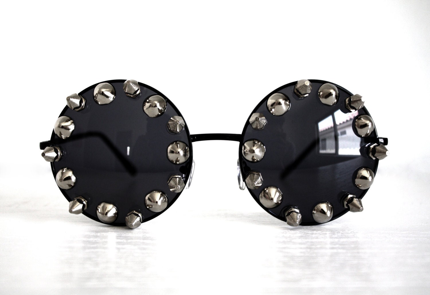 Round Spiked Sunglasses
