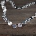 Tiny Silver Dots Bracelet / Simple Circle Link Chain Bracelet / Minimalist Sterling Silver Jewelry by burnish