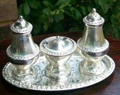 Ianthe Silver Plated Cruet Set
