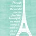 Travel Inspired Print France Beautiful World - Travel Holiday Vacation Eiffel Tower Inspirational French Script Art - Pale Beige White