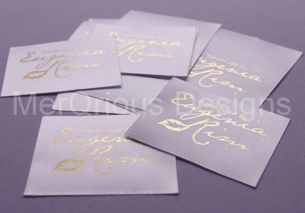 This is not labels. This is SILVER or GOLD print  ink on White or Cream Satin or Nylon