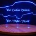 1980 Pontiac Trans Am Acrylic Lighted Edge Lit LED Car Sign / Light Up Plaque 13" Desk Model
