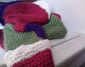 CHUNKY Handknit Baby Blanket Throw Afghan