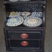 Mosaic Topped Black Side Table
