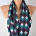 Chevron - Infinity Scarf Shawl Circle Scarf Loop Scarf  Gift -fatwoman