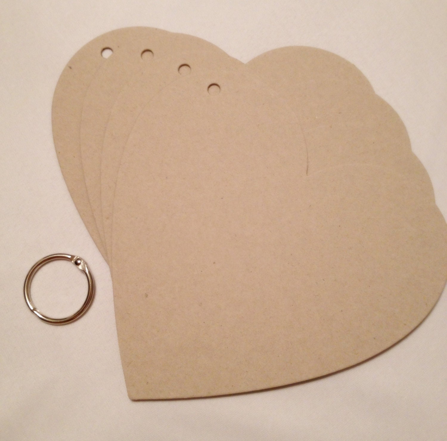 Heart Chipboard Album For A Scrapbook, Smash Book Or Photo Album