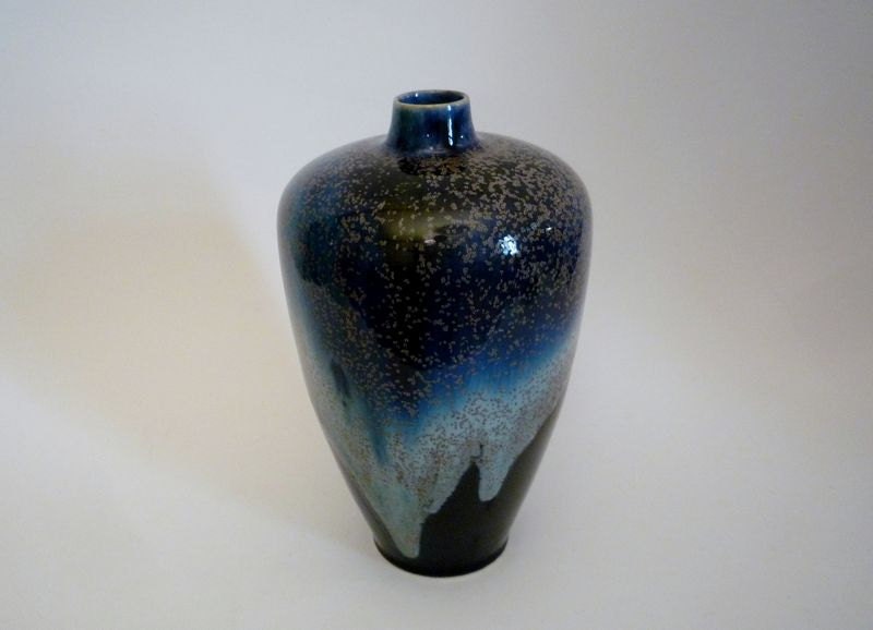 Vintage Big Blue German Vase
