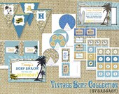 Vintage Surf Party Collection - Boys Birthday Party - DIY PRINTABLE FILES by Sassaby Il_170x135