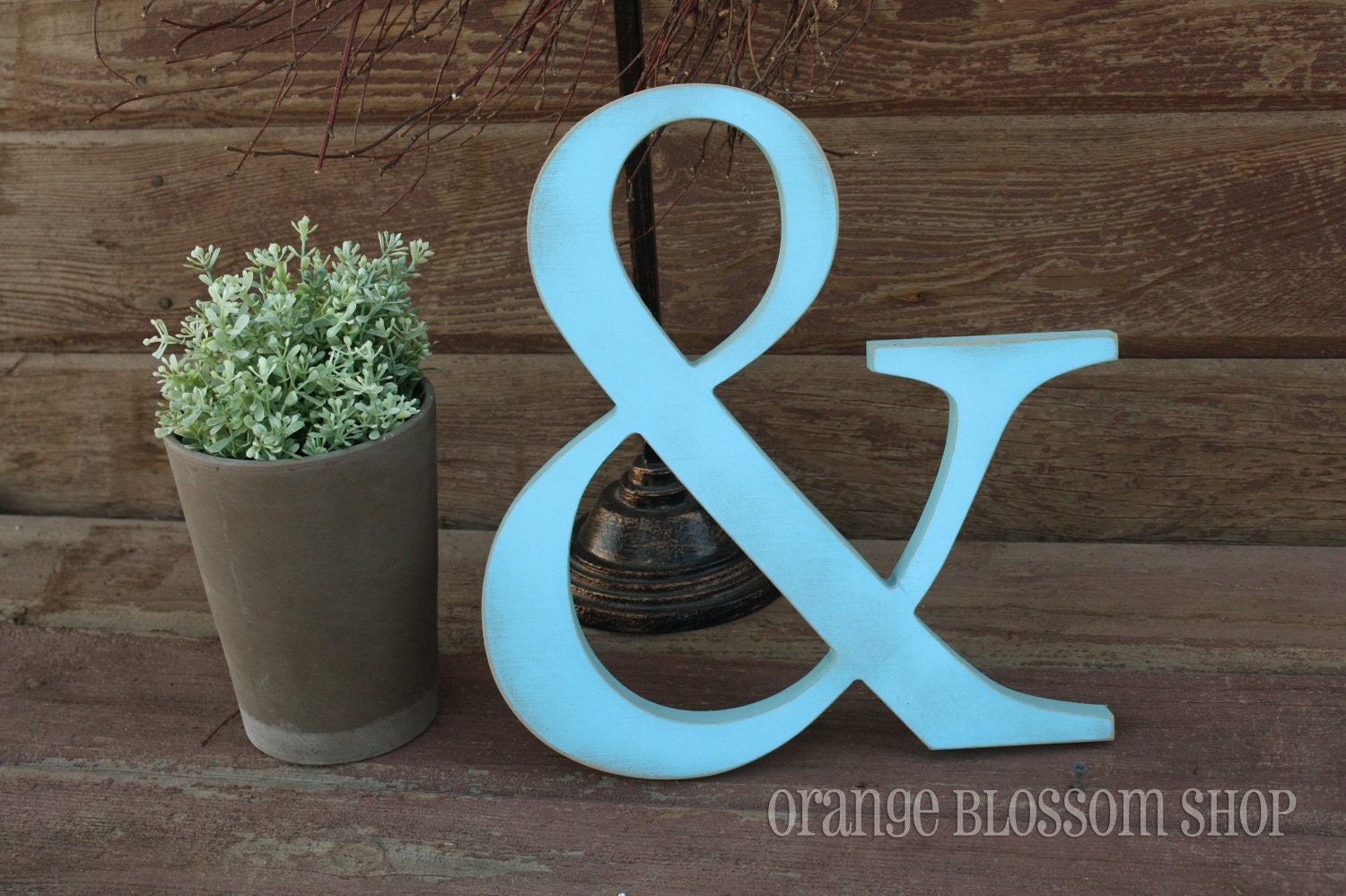 Ampersand Wooden Sign